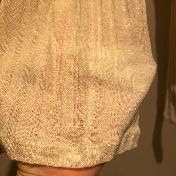 Vince. Rib crew neck top in bone still in stores Nwot large - Picture 7 of 9